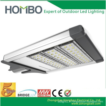 Hot Sale 100W ~ 120W super lampe de rue à LED blanche au-dessus de IP65 Imperméable en aluminium conduit lampe extérieure Lampe de rue Bridgelux conduit